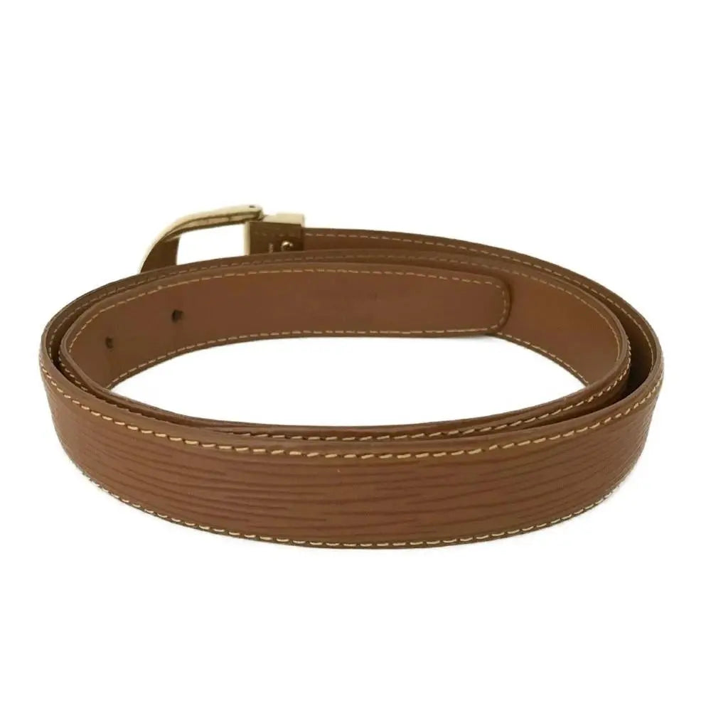 Vintage 1990s Louis Vuitton Epi Ceinture Brown Leather Belt (27"–30")