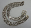 Vintage Rhinestone Silver Belt with Buckle, 1960s–70s