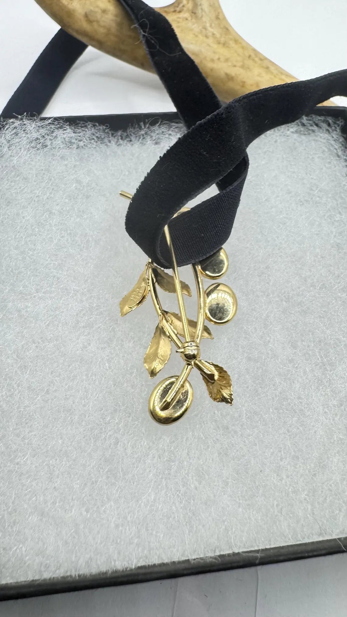 Vintage Scarab Brooch Pin, Gold Filled with Tiger's Eye and Pearls