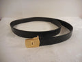 Yves Saint Laurent Reversible Black/Brown Leather Belt — Men's