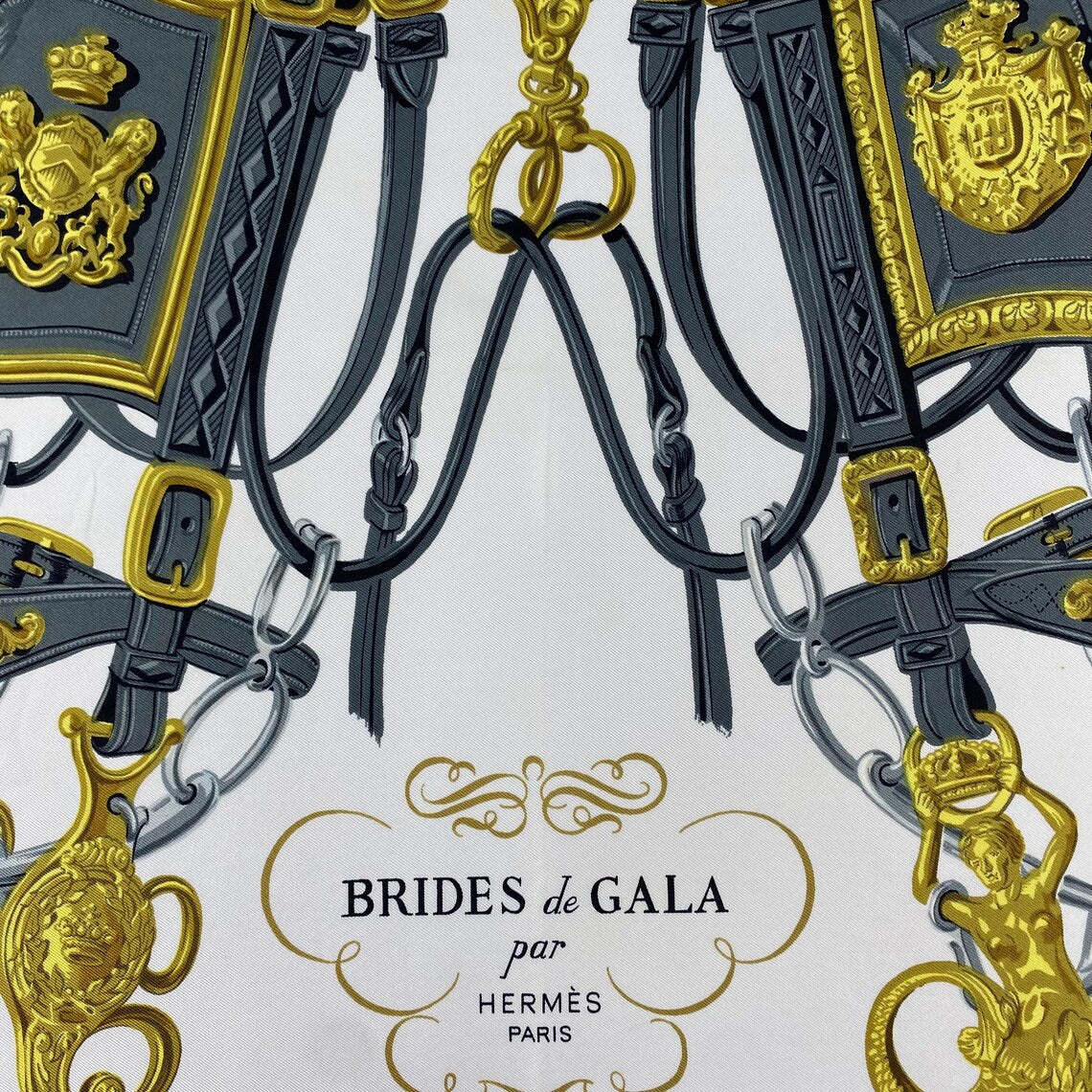Vintage Hermès “Brides de Gala” Silk Scarf