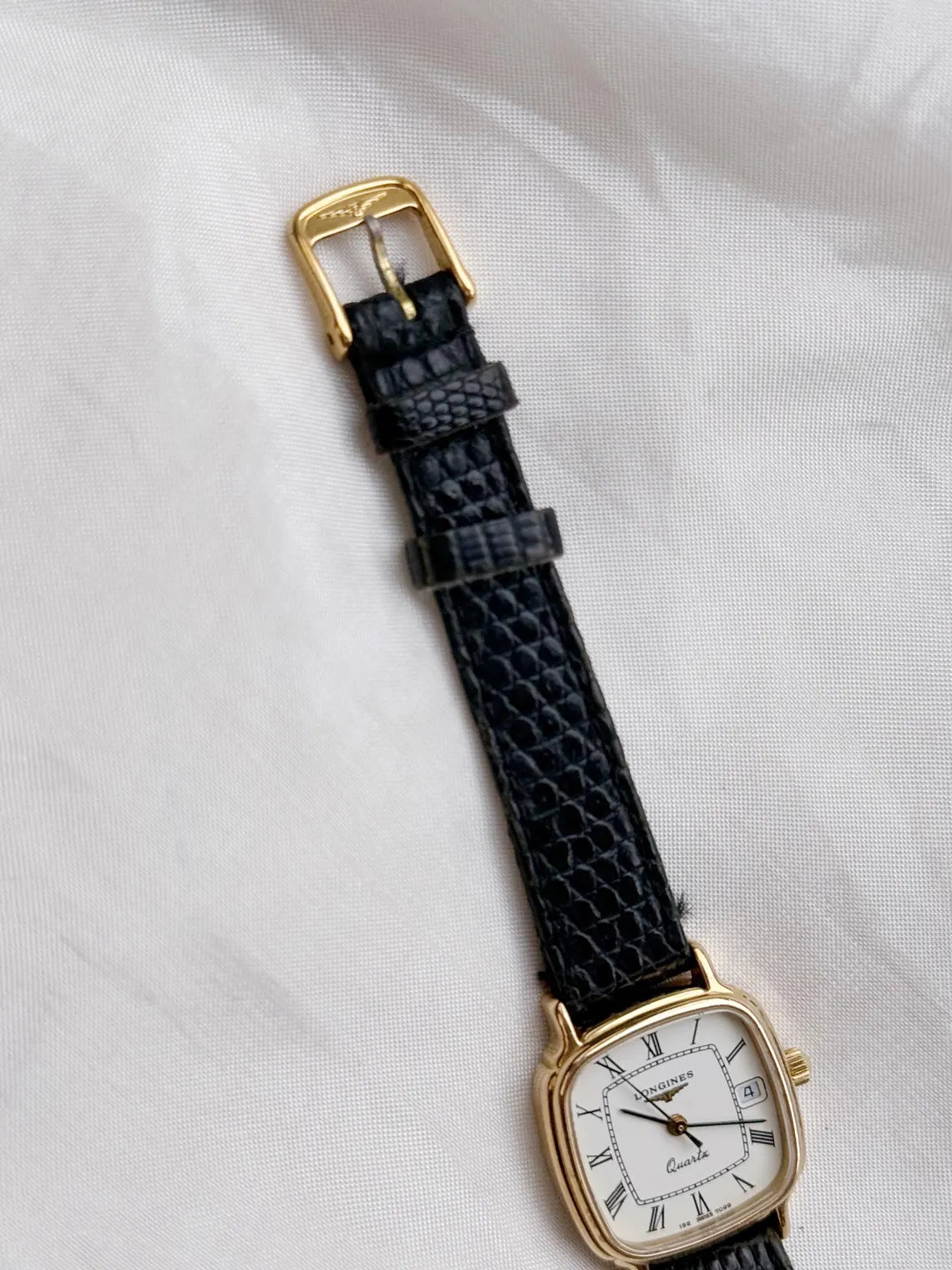 Rare Longines La Grande Classique Gold-Plated Roman Tank Watch — Women's
