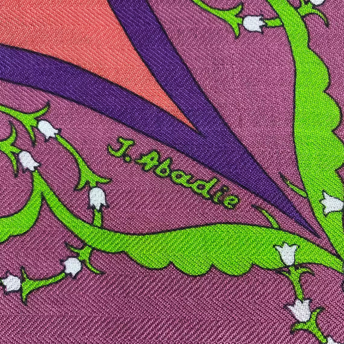 Vintage Hermès “Poésie Persane” Cashmere Scarf