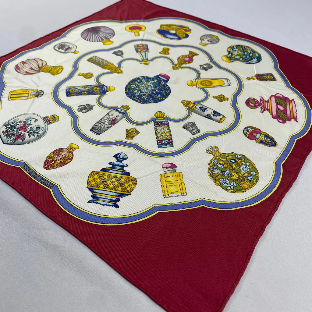 Vintage Hermès “Qu'Importe le Flacon” Silk Scarf