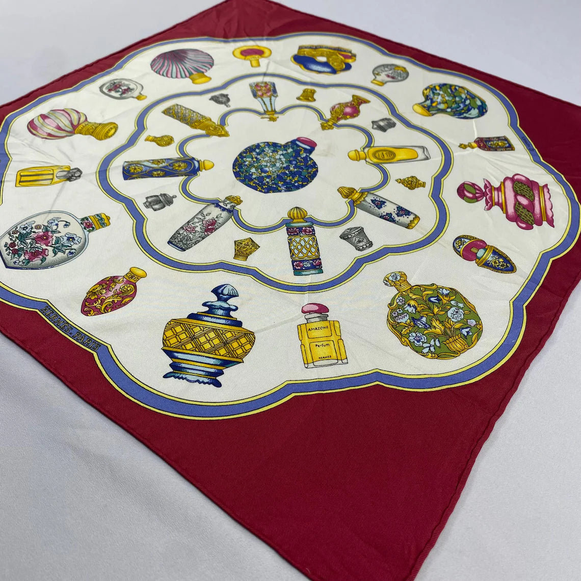 Vintage Hermès “Qu'Importe le Flacon” Silk Scarf