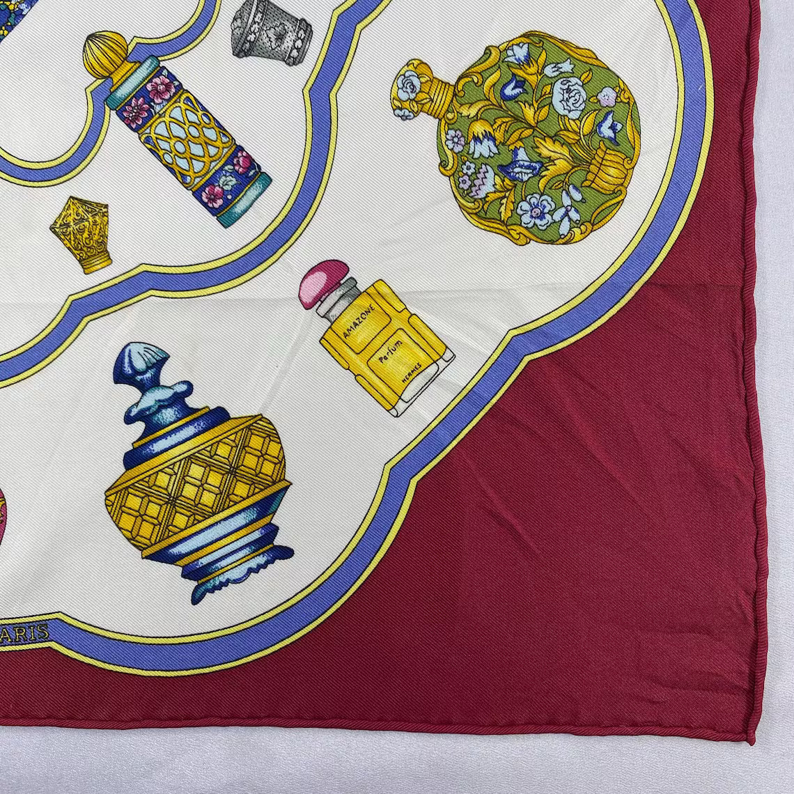 Vintage Hermès “Qu'Importe le Flacon” Silk Scarf