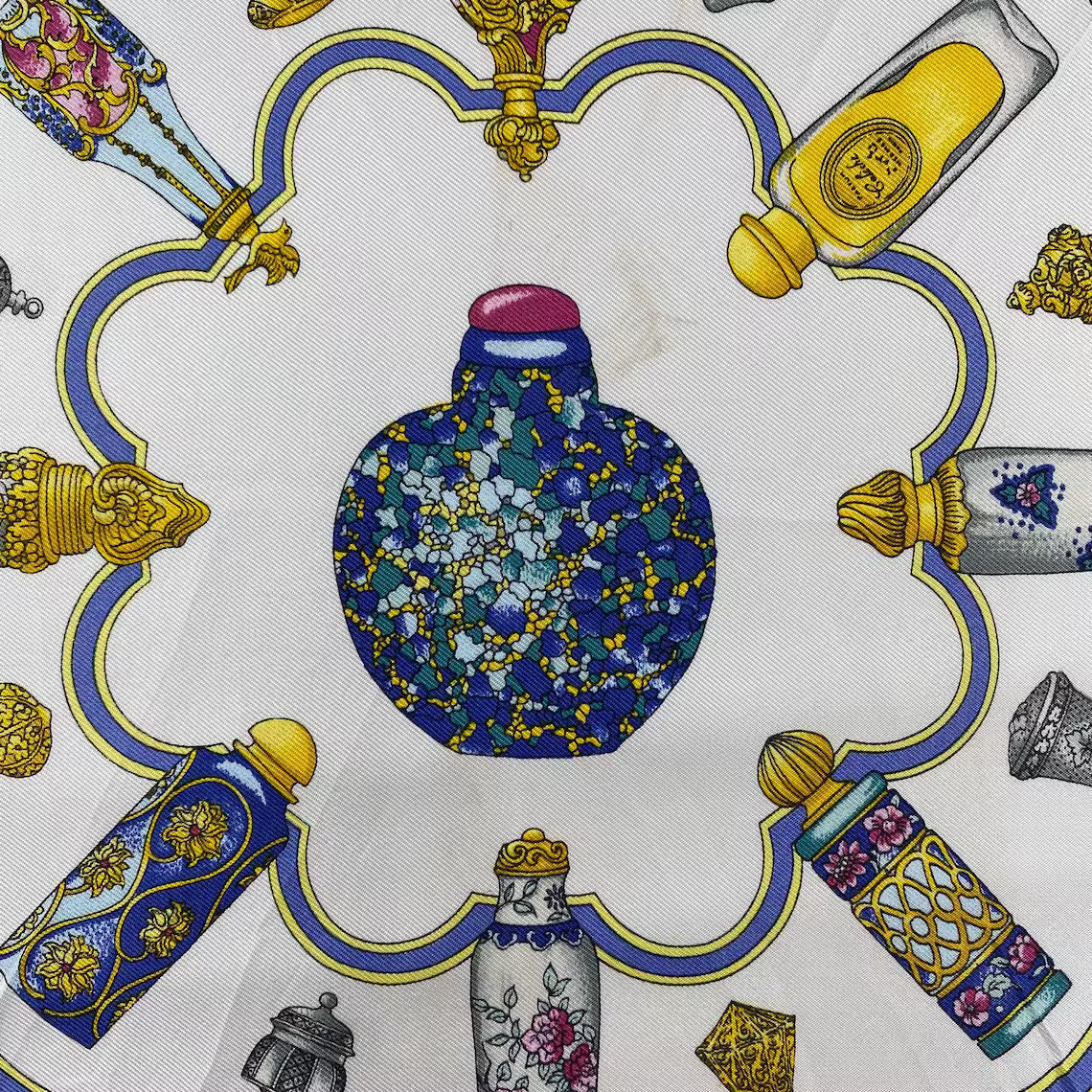 Vintage Hermès “Qu'Importe le Flacon” Silk Scarf